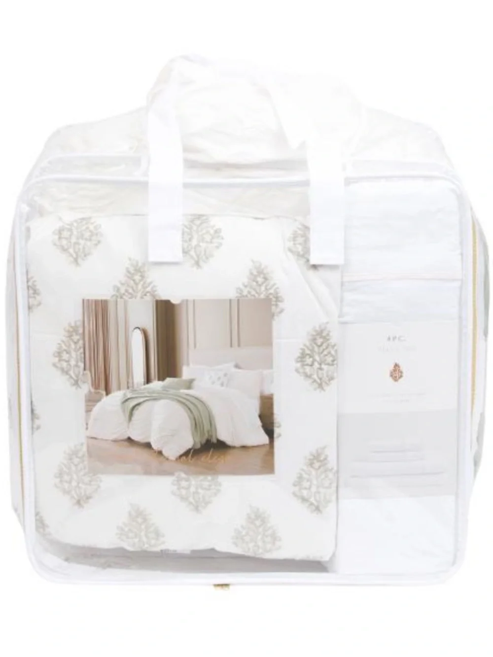 Naeva 10 Piece Bedding Set With Ruched Details- Elegant Home Comfort